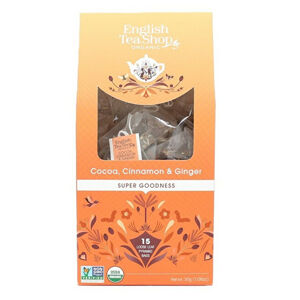 English Tea Shop Kakao, skořice a zázvor 15 pyramidek sypaného čaje