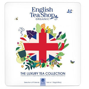 English Tea Shop Darčeková sada Luxury biela v plechovej kazete BIO 72 sáčkov