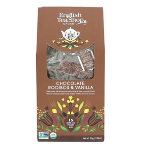 English Tea Shop Rooibos, čokoláda a vanilka 15 pyramidek sypaného čaje