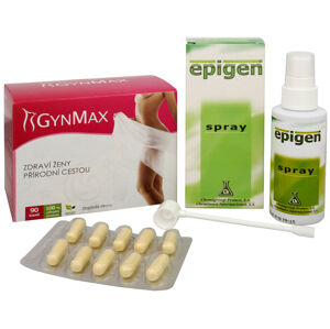 Odporúčaná kombinácia produktov Na Ženské pohlavné orgány - Epigen Intimo 60 ml + Gynmax 90 kapsúl + 2 mesiace na vrátenie tovaru