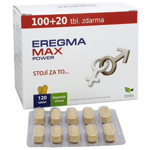 Natural Medicaments Eregma MAX power 100 tbl. + 20 tbl. ZD ARMA -ZĽAVA - potrhaný ŠKATUĽA
