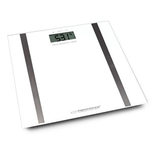 Esperanza Osobná elektronická váha s meraním tuku Samba - biela + 2 mesiace na vrátenie tovaru