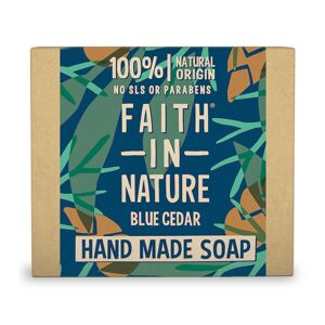 Faith in Nature Prírodné tuhé mydlo Modrý céder (Hand Made Soap) 100 g