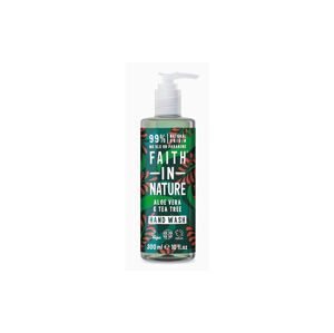 Faith in Nature Tekuté antibakteriálne mydlo na ruky Aloe vera a tea tree (Hand Wash) 400 ml