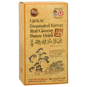 GINLAC Fermented Red Ginseng Power Drink MILD - ženšenový nápoj 5 x 40 ml