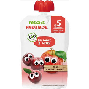 Freche Freunde BIO Ovocná kapsička Švestka a jablko 100 g