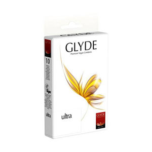 Glyde Glyde Vegánskej kondómy Ultra 10 ks -ZĽAVA - poškodená krabička
