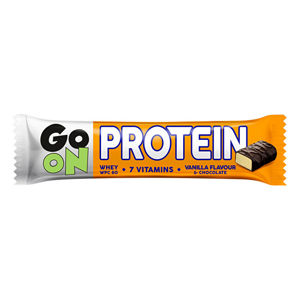 Vieste GO ON Proteínová tyčinka s príchuťou vanilky 50 g -ZĽAVA - KRÁTKA EXPIRÁCIA 8.10.2021