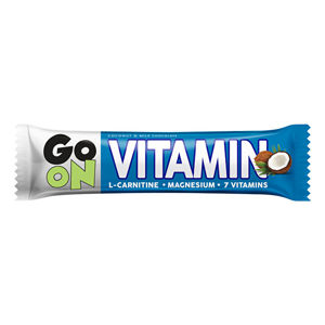 Vieste GO ON Vitamínová tyčinka kokos l-carnitín 50 g -ZĽAVA - KRÁTKA EXPIRÁCIA 5.8.2022 + 2 mesiace na vrátenie tovaru