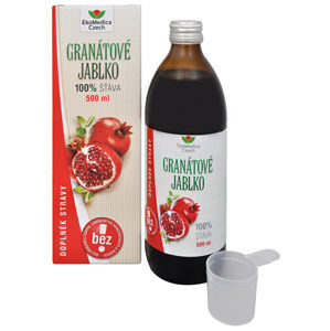 EkoMedica Czech Granátové jablko - 100% šťava z granátového jablka 500 ml