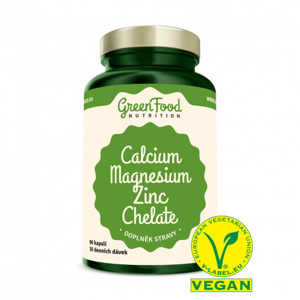 GreenFood Nutrition GF Calcium Magnesium Zinc Chelate 90cps
