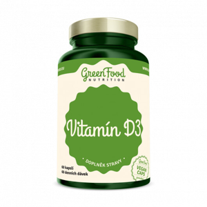 GreenFood Nutrition Vitamin D3 60 kapsúl