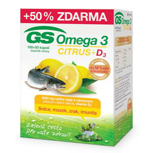 GreenSwan GS Omega 3 Citrus + D3 100+50 kapsúl