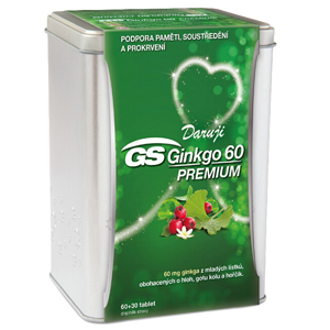 GreenSwan GS Ginkgo 60 Premium 90 tablet v plechové krabičce
