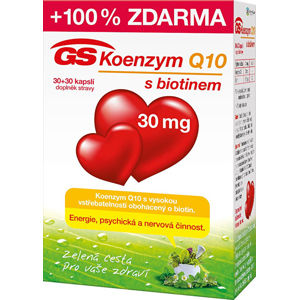 GreenSwan GS Koenzým Q10 30 mg 30 kapslí + 30 kapslí