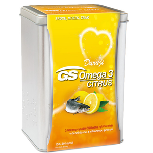 GreenSwan GS Omega 3 Citrus 150 kapsúl v plechovej krabičke