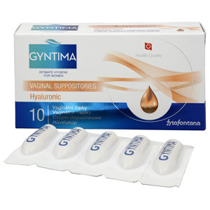 Fytofontana Gyntima vaginálne čapíky Hyaluronic 10 ks