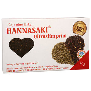 Čaje Hannasaki Hannasaki Ultraslim Prim - zmes zeleného a červeného čaju 50 g
