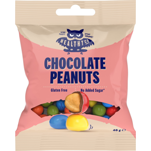 HealthyCo Chocolate peanuts arašidy v čokoláde 40 g