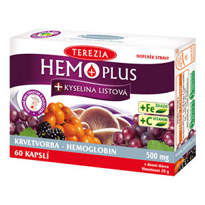 Terezia Company Hemo Plus + kyselina listová 50 kapsúl + 10 kapsúl ZADARMO