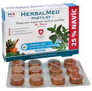 Simply You HerbalMed pastilky Dr. Weiss pri nádche 24 pastiliek + 6 pastiliek ZADARMO