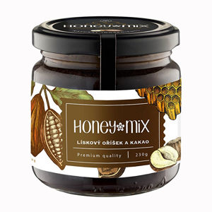 HoneyMix Med s lieskovým orieškom a kakaom 230 g
