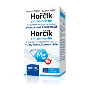 Biotter Pharma Horčík 125 mg s vitamínom B6 50 tablet