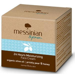 Messinian Spa Hydratačný krém na tvár s 24 hodinovým účinkom pre normálnu a suchú pleť opuncie & med