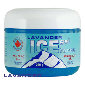 Lavander ICE gél Forte 220 g - POŠKODENÁ ETIKETA