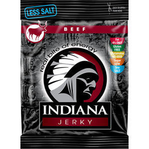 Indiana Indiana Jerky beef (hovädzie) Less Salt 25 g -ZĽAVA - KRÁTKA EXPIRÁCIA 31.1.2022