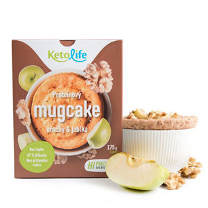 KetoLife Proteínový mugcake - Orechy a jablká 175 g
