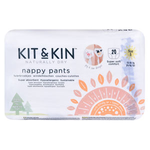 Kit & Kin Kit & Kin ekologickej plienkové nohavičky (pull-ups), veľkosť 5 (20 ks), 15-18 kg