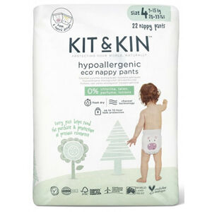 Kit & Kin Kit & Kin Eko plienkové nohavičky pull-ups veľkosť 4, 9-15 kg - 22 ks