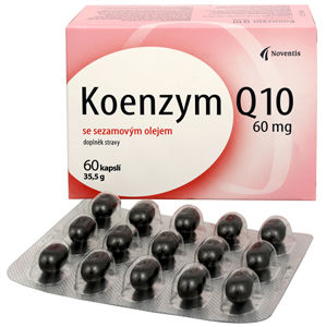 Noventis KOENZÝM Q10 60 mg so sezamovým olejom 60 kapsúl