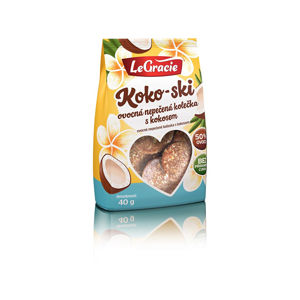 LeGracie Ovocné nepečené sušienky Koko-ski 40g