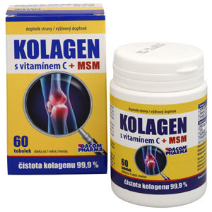 Dacom Pharma Kolagén s vitamínom C + MSM 60 tob.
