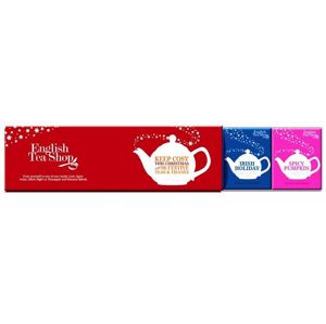 English Tea Shop Darčeková kolekcia Vianočné červená v papierovej kazete BIO 60 sáčkov