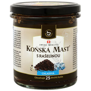 Herbamedicus Konská masť s rašelinou chladivá v sklenenej dóze 300 ml