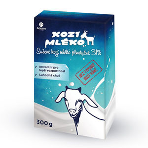 Goldim Kozie mlieko sušené instantné 300 g - ZĽAVA - poškodená krabička