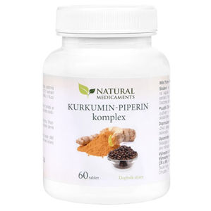 Natural Medicaments Kurkumín-piperín komplex 60 tablet