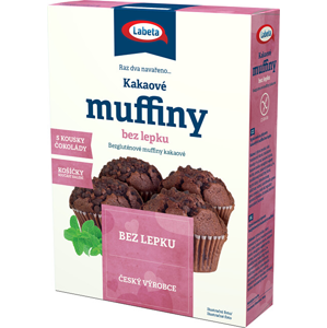 LABETA A.S. Muffins kakaové bez lepku 300 g -ZĽAVA POŠKODENÝ OBAL + 2 mesiace na vrátenie tovaru