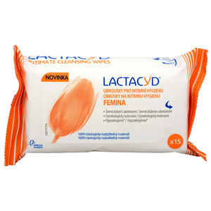 Omega Pharma Lactacyd obrúsky Femina 15 ks