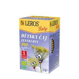 LEROS LEROS Baby BIO Detský čaj Feniklový 20 x 1.5 g