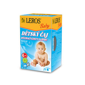 LEROS LEROS Baby Detský čaj Dýchacie cesty s lipou 20 x 2 g
