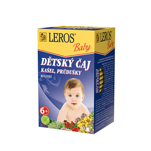 LEROS LEROS Baby Detský čaj Kašeľ, priedušky 20 x 1.5 g
