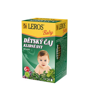 LEROS LEROS Baby Detský čaj Pokojné sny 20 x 1.5 g