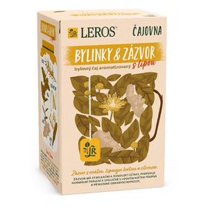 LEROS Čajovňa Bylinky a Zázvor s lipou 20 x 2 g