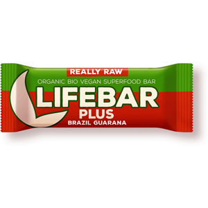 Lifefood Bio tyčinka Lifebar Plus Guarana a Brazil 47g