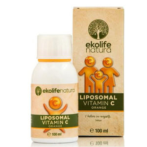 Ekolife Natura Liposomal Vitamín C 500 mg 100 ml pomaranč