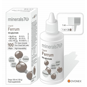 OVONEX s.r.o. Liquid Ferrum 100 ml -ZĽAVA - POŠKODENÁ ŠKATUĽA